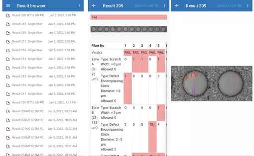 MaxInspect for Android: Reports.